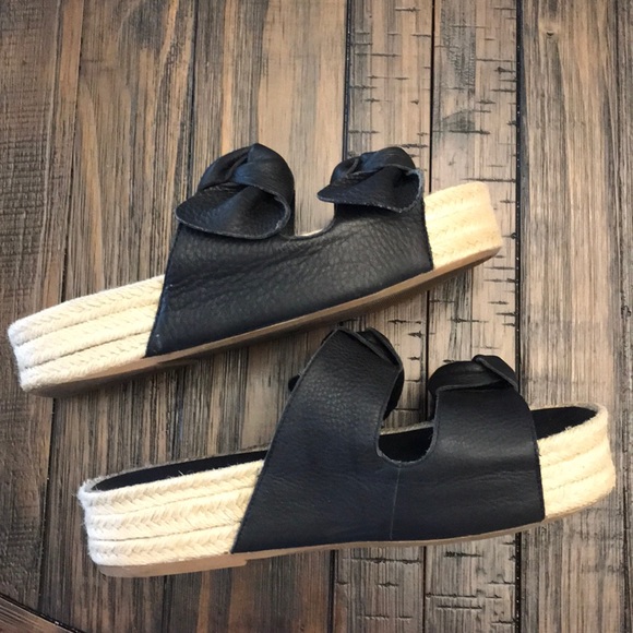 Lucky Brand Izbremma Leather Knot Espadrilles - Picture 5 of 13